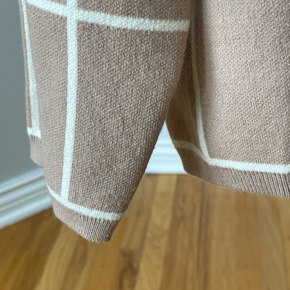 Baltic Born Tahoe Turtleneck windowpane sweater size 3X office cozy neutral work - Picture 11 of 16